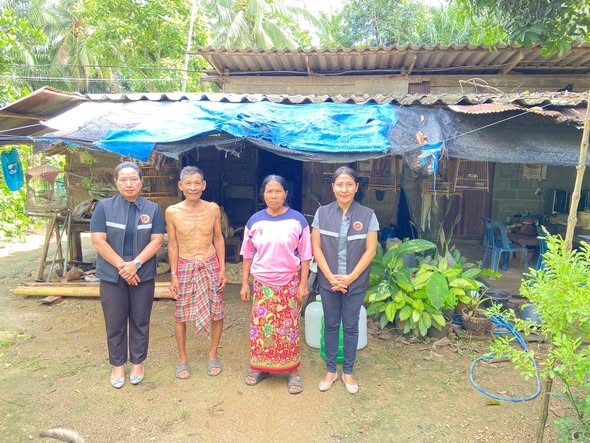 ลงพื้นที่ หมู่ที่ 7 บ้านต้นหาร เพื่อสำรวจสภาพแวดล้อมและที่อยู่อาศัยสำหรับคนพิการ ผู้สูงอายุ ผู้ป่วยที่อยู่ในระยะกึ่งเฉียบพลัน และผู้ที่มีภาวะพึ่งพิง